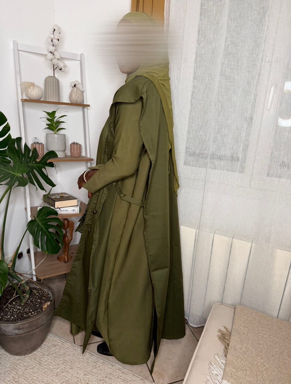 Ensemble Trench vert kaki
