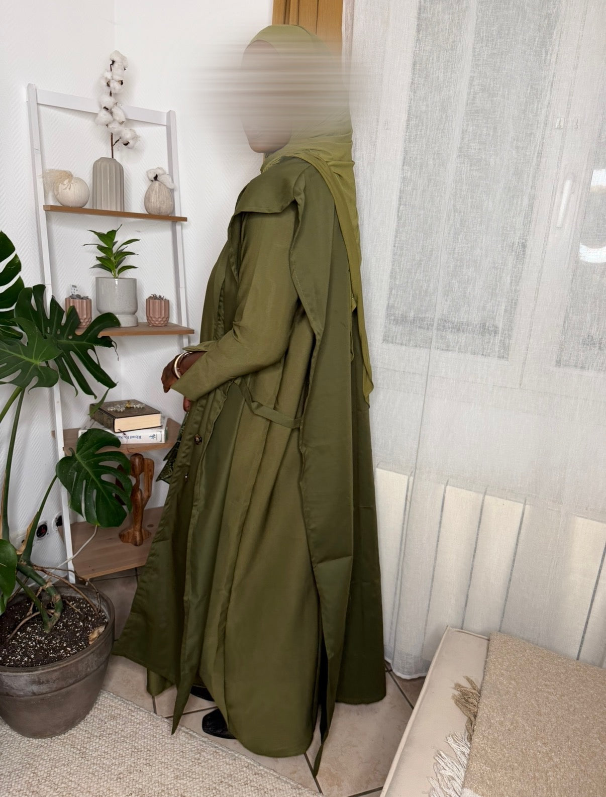 Ensemble Trench vert kaki
