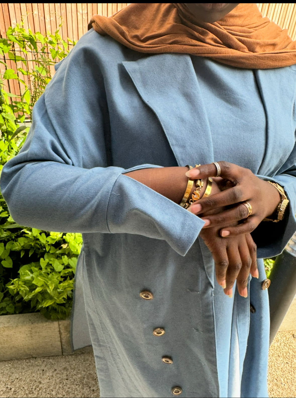 Ensemble Trench en jeans