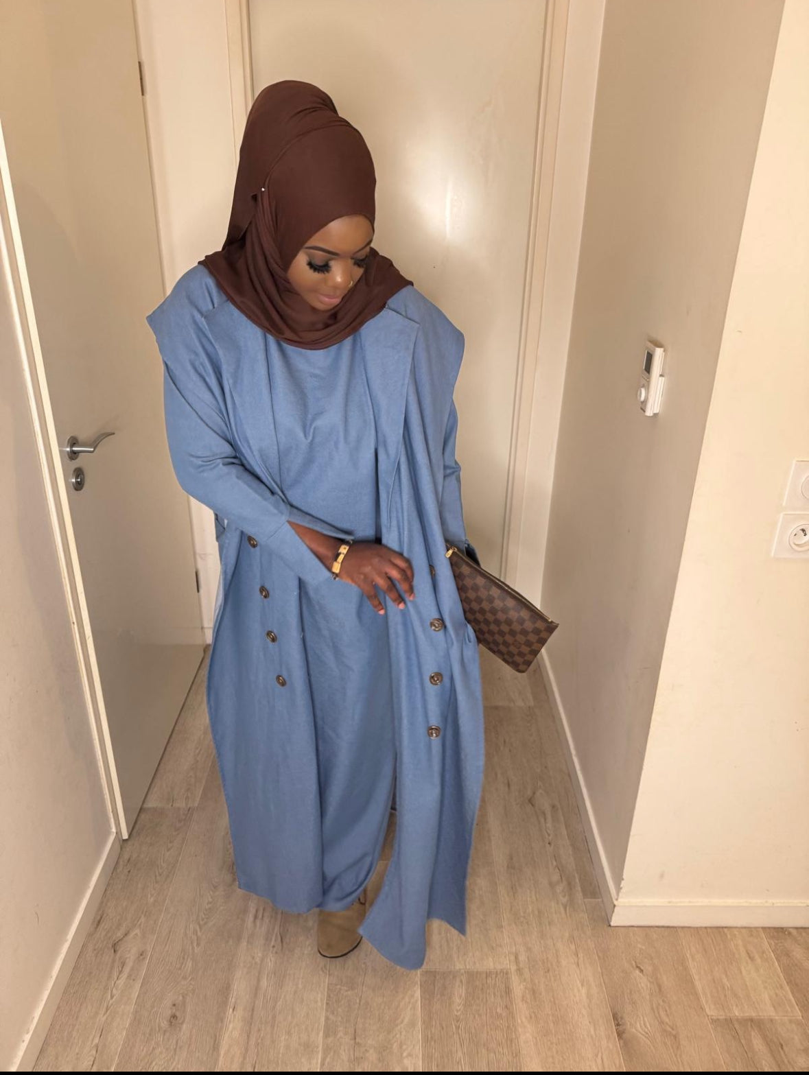 Ensemble Trench en jeans