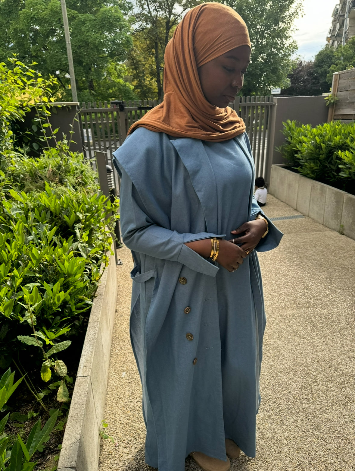 Ensemble Trench en jeans